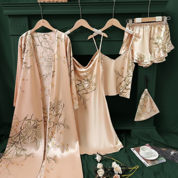 silk pajama set for women